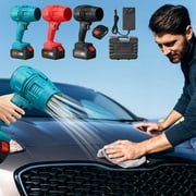 Car Dryer Air Blower, Turbodry Car Dryer, 12cm*5cm*27.5cm Turboglass Car Blower, Turbo Jet Blower, Portable Wireless Turbodry Plus Car Dryer, for Cleaning Camping and Outdoor (01-Red, 1*battery)